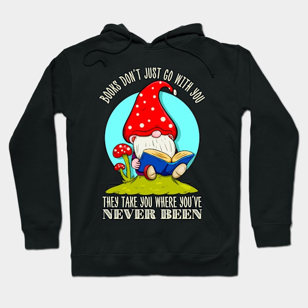 Gnome Books Reading Literacy Hoodie by E